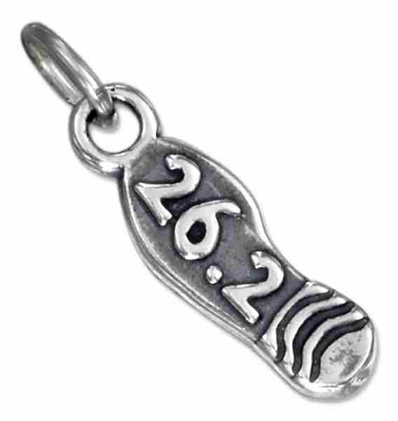 26.2 Marathon Shoe Foot Print Charm 26.2 Marathon Shoe Foot Print Charm