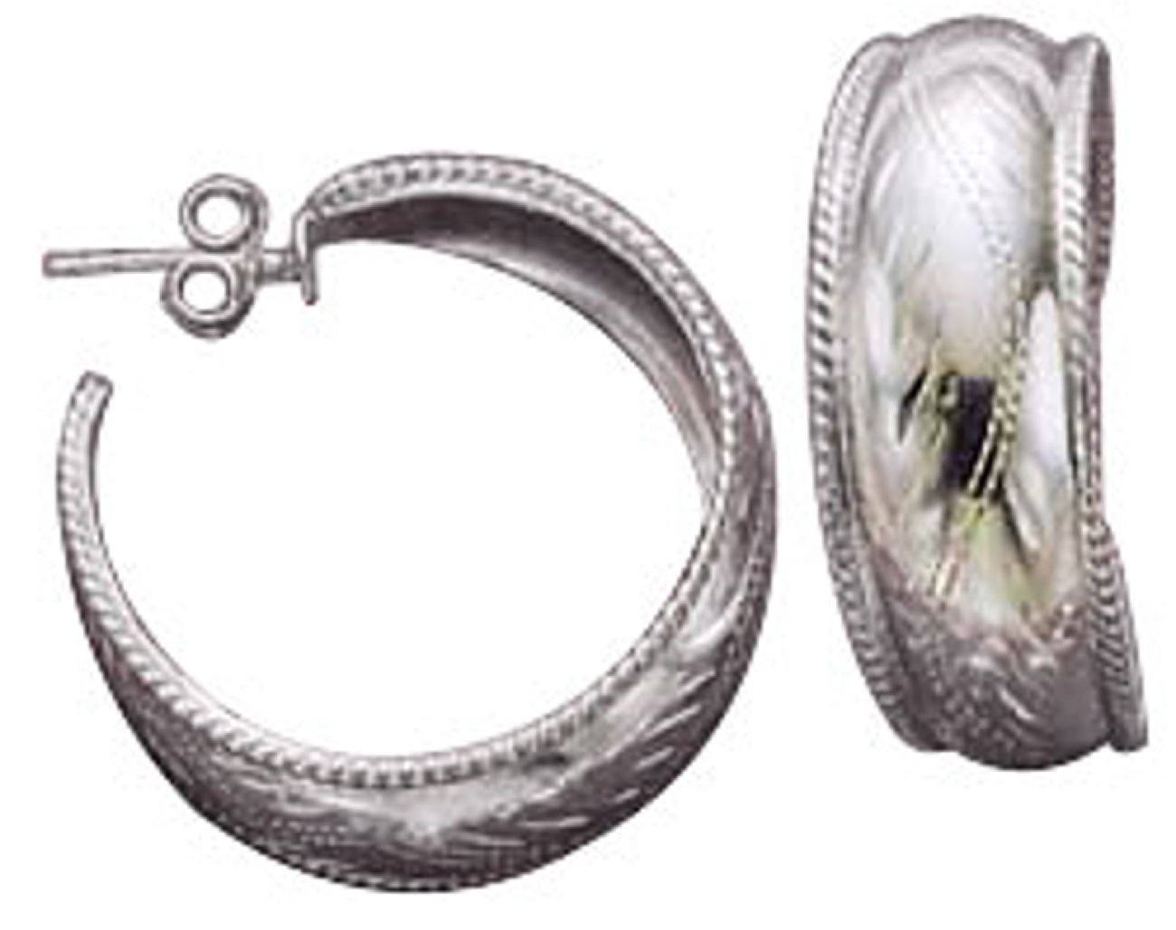 Etched Large Cuff Earrings Etched Large Cuff Earrings