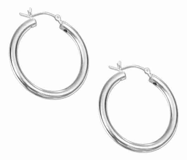 Tubular Hoop Earrings 30mm Tubular Hoop Earrings 30mm