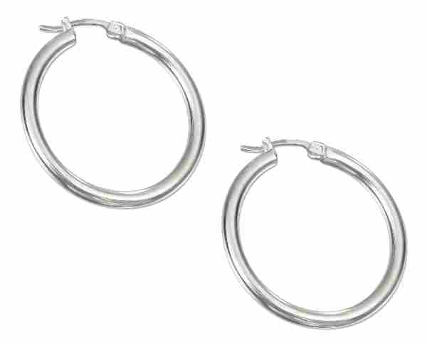 Tubular Hoop Earrings 38mm Tubular Hoop Earrings 38mm