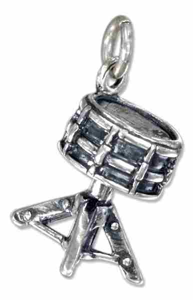 3D Drum On Stand Charm 3D Drum On Stand Charm