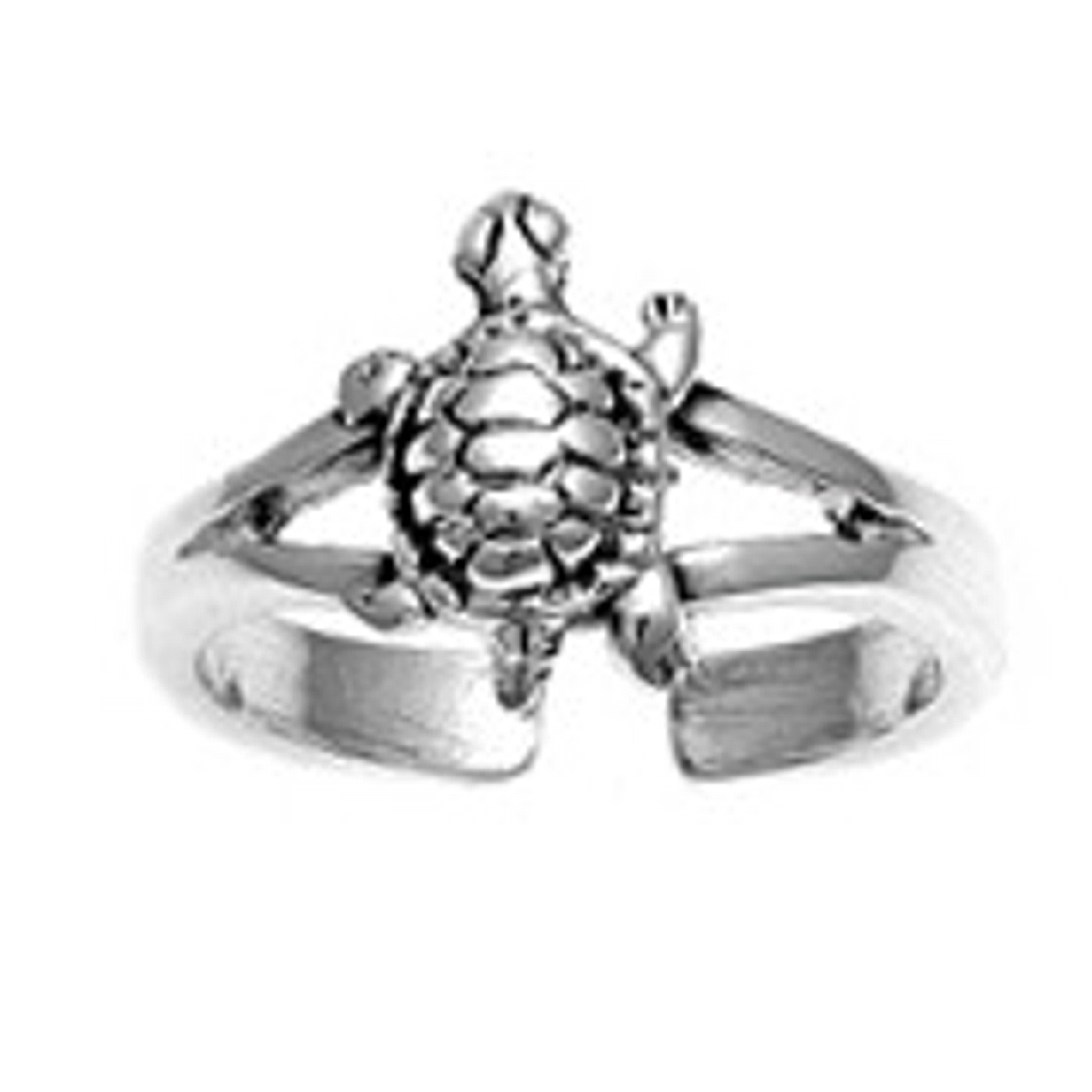 Split Shank 3D Turtle Adjustable Toe Ring Split Shank 3D Turtle Adjustable Toe Ring