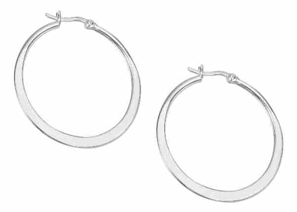 Tubular Hoop Earrings 40mm Tubular Hoop Earrings 40mm