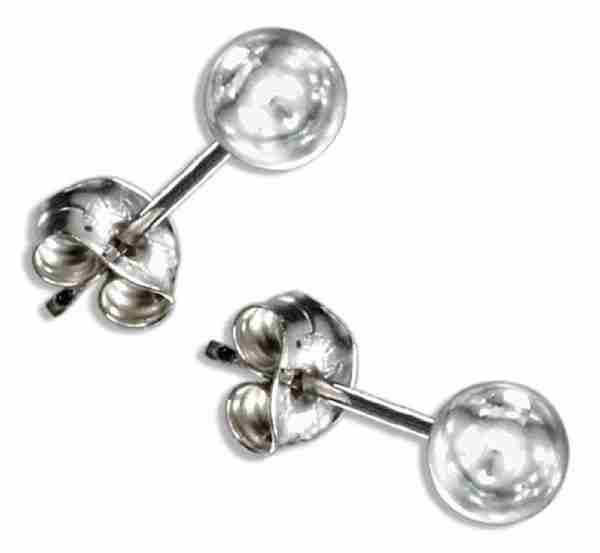 4mm Diameter Round Ball Post Stud Earrings 4mm Diameter Round Ball Post Stud Earrings
