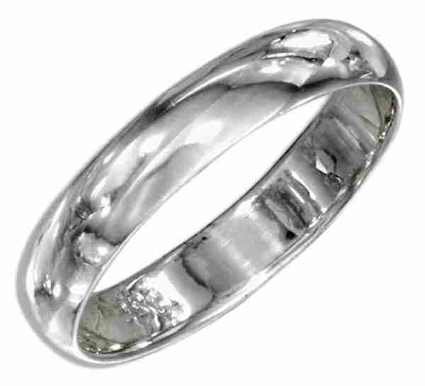 Unisex Wedding Band Ring 4mm Unisex Wedding Band Ring 4mm