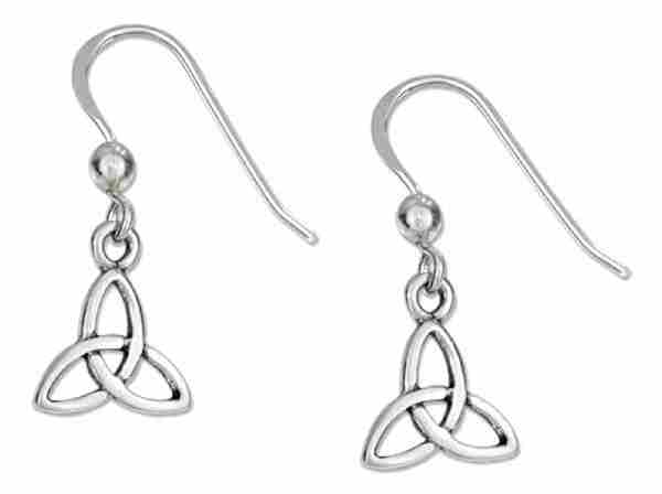 5/8" Celtic Trinity Knot Dangle Earrings Bead 5/8" Celtic Trinity Knot Dangle Earrings Bead