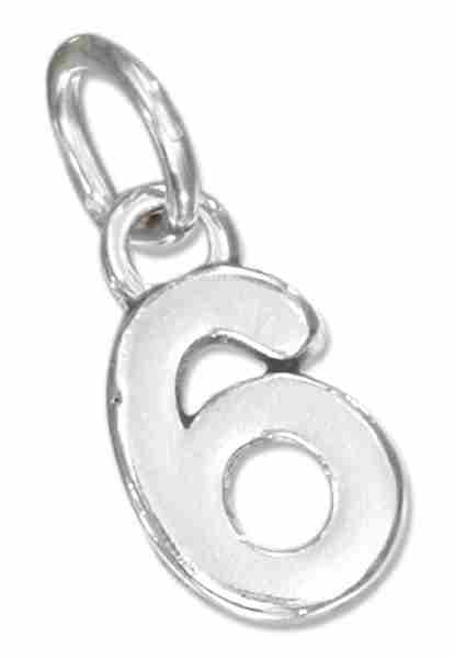 Small Number Six 6 Charm Small Number Six 6 Charm