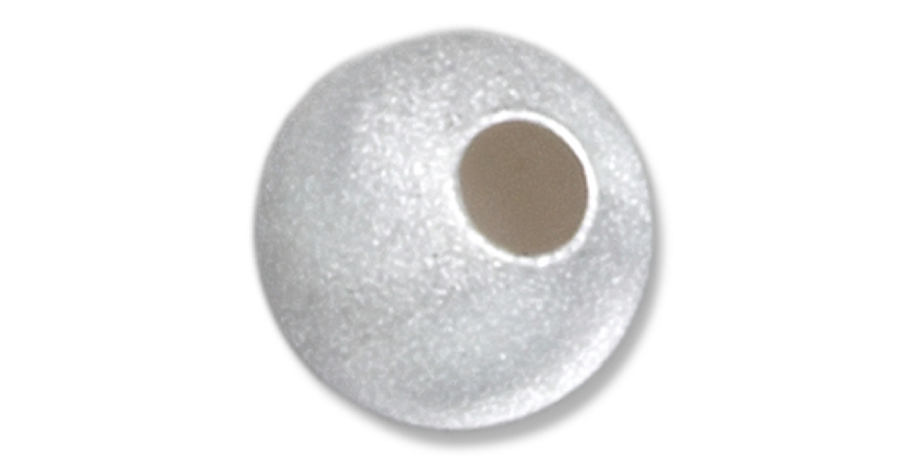Satin Finished Pendant Spacer Bead 6mm Satin Finished Pendant Spacer Bead 6mm