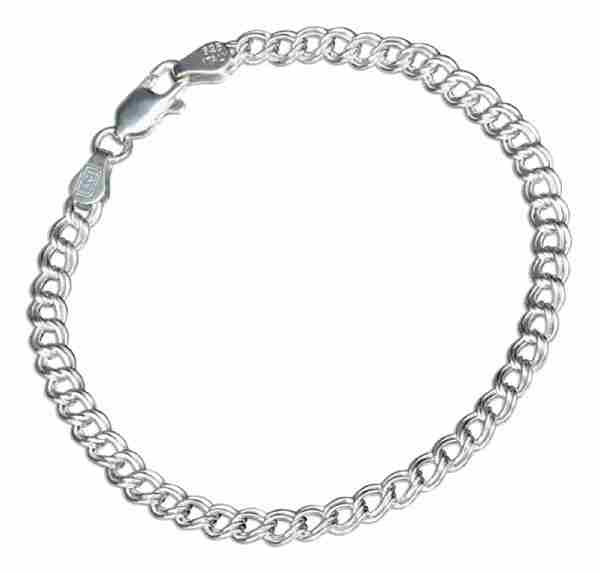 7" 060 Charmless Circle Link Charm Bracelet 7" 060 Charmless Circle Link Charm Bracelet