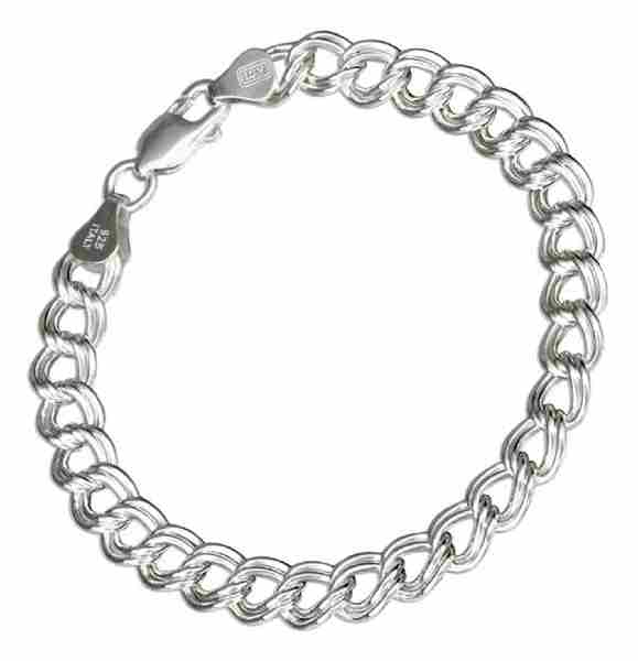 7" Heavy Charmless Circle Links Charm Bracelet 7" Heavy Charmless Circle Links Charm Bracelet