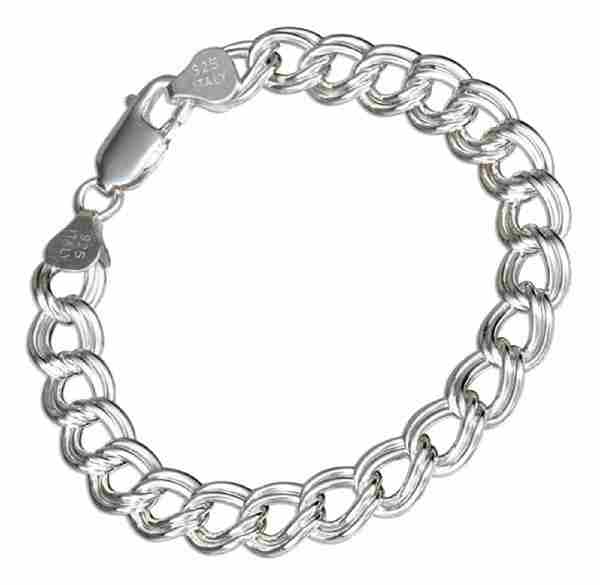 7" 0120 Charmless Circle Link Charm Bracelet 7" 0120 Charmless Circle Link Charm Bracelet