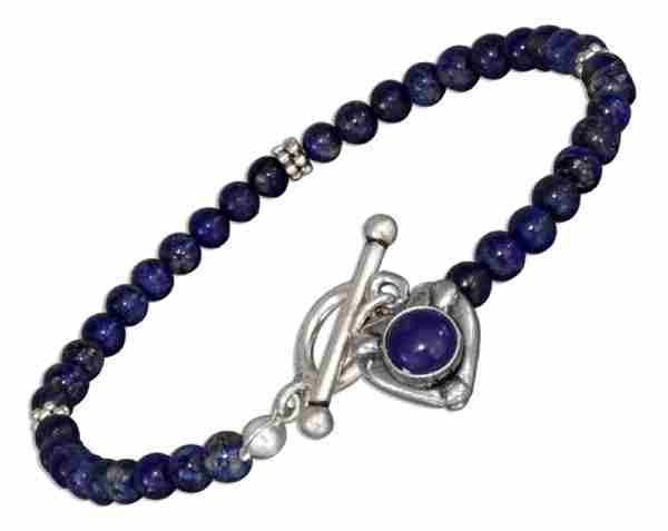 Lapis Heart Toggle Bracelet Lapis Heart Toggle Bracelet