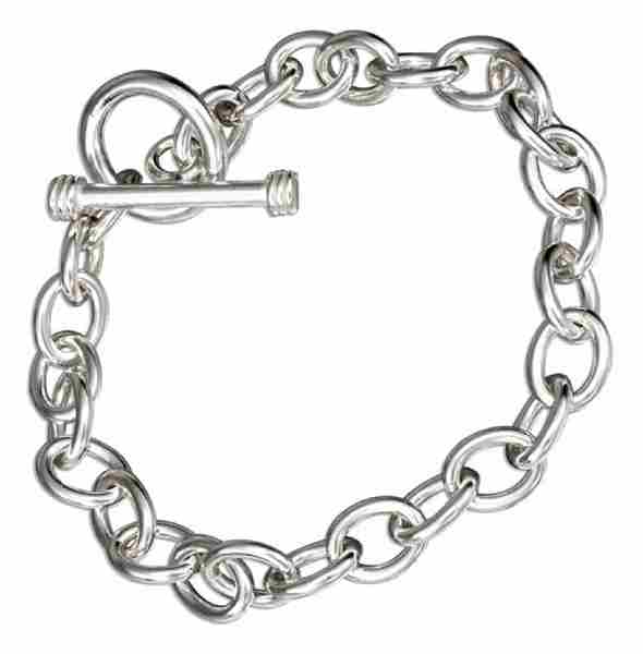 Plain Link Toggle Bracelet Wrapped Ends Toggle Bar Plain Link Toggle Bracelet Wrapped Ends Toggle Bar