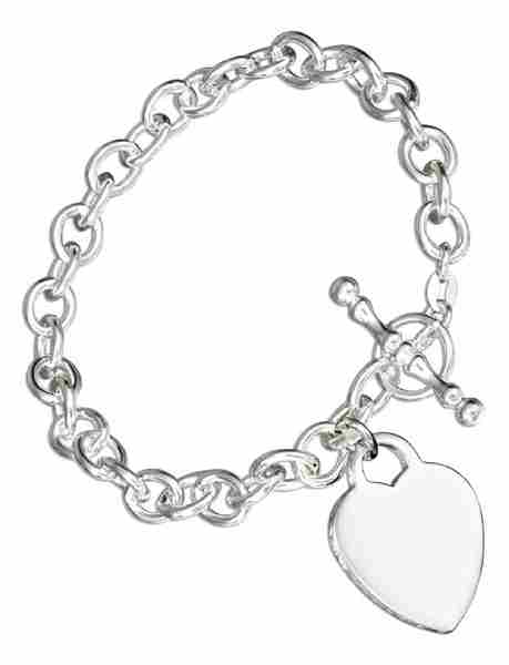 Rolo Bracelet Engraveable Heart Rolo Bracelet Engraveable Heart