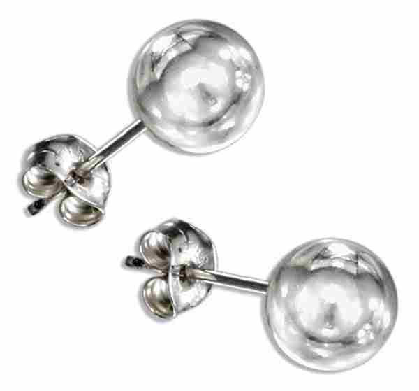 7mm Ball Post Stud Earrings 7mm Ball Post Stud Earrings