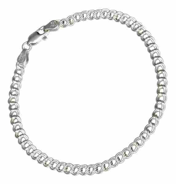 8" 060 Charmless Circle Link Charm Bracelet 8" 060 Charmless Circle Link Charm Bracelet