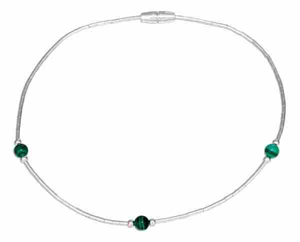 Beaded Malachite Ankle Bracelet Beaded Malachite Ankle Bracelet