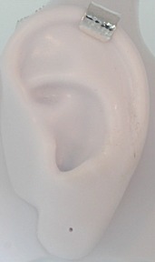 Nonpiercing Hammered 9mm Wide Mini Flat Band Upper Ear Cuff Nonpiercing Hammered 9mm Wide Mini Flat Band Upper Ear Cuff