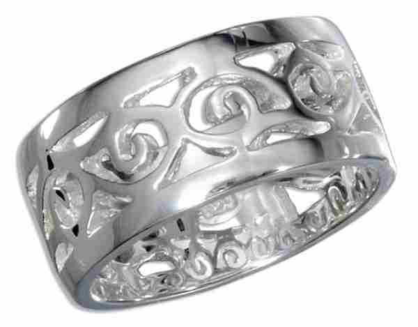 Unisex Scrolled Filigree Ring Unisex Scrolled Filigree Ring