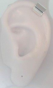 Nonpiercing 9mm Wide Mini Flat Band Upper Ear Cuff Nonpiercing 9mm Wide Mini Flat Band Upper Ear Cuff