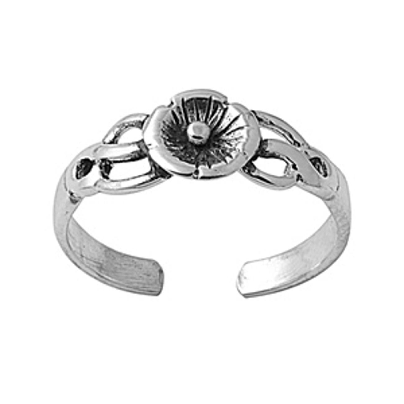 Celtic Weave Flower Adjustable Toe Ring Celtic Weave Flower Adjustable Toe Ring