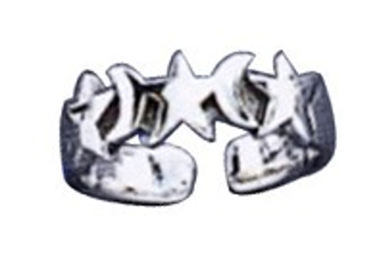 Adjustable Moon And Stars Toe Ring Adjustable Moon And Stars Toe Ring