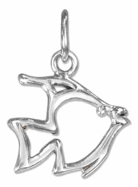 Angelfish Silhouette Charm Angelfish Silhouette Charm