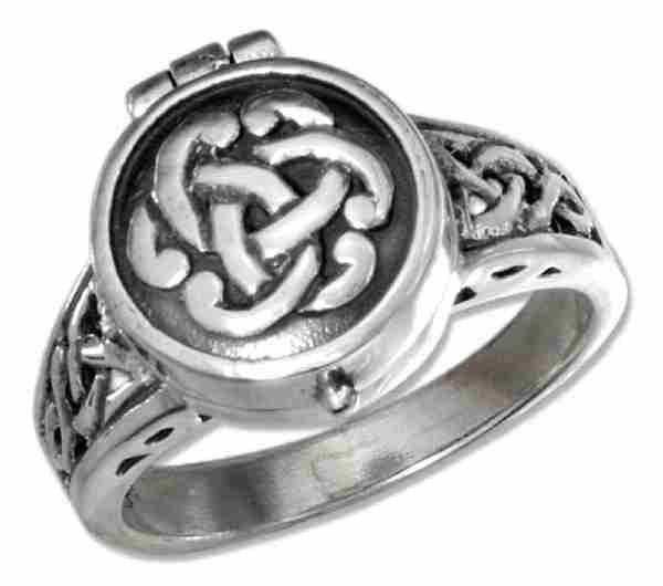 Sterling Silver Celtic Knot Poison Ring : Auntie's Treasures: Online ...