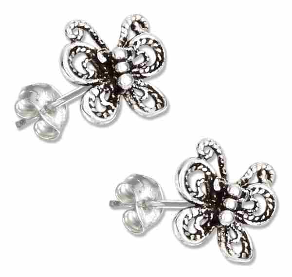 Filigree Butterfly Post Earrings Filigree Butterfly Post Earrings