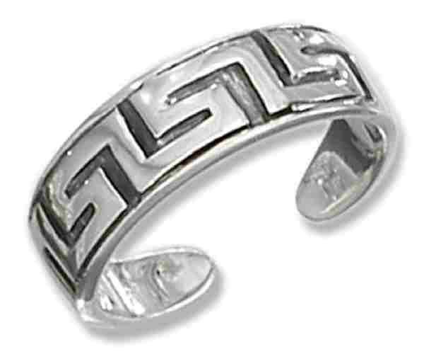 Greek Key Design Toe Ring Greek Key Design Toe Ring