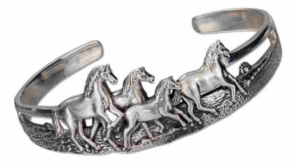 Horse Herd Foal Cuff Bracelet Horse Herd Foal Cuff Bracelet