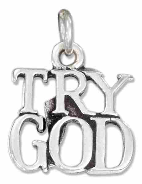 TRY GOD Word Charm TRY GOD Word Charm