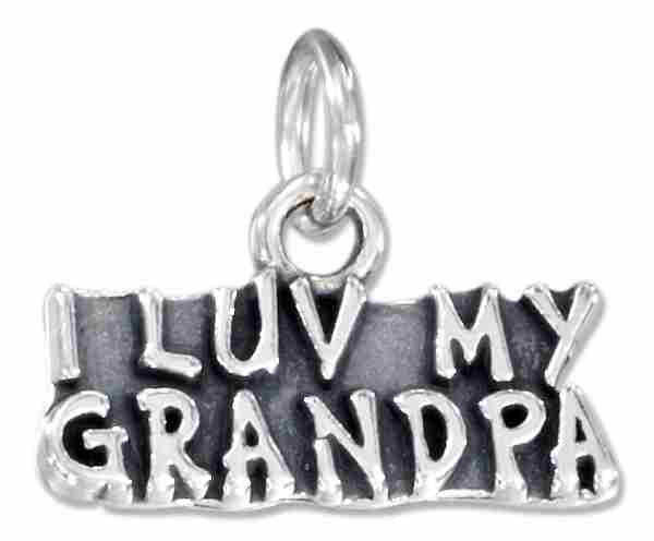 "I LUV MY GRANDPA" Charm "I LUV MY GRANDPA" Charm