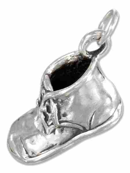 3D Right Foot Baby Shoe Charm 3D Right Foot Baby Shoe Charm