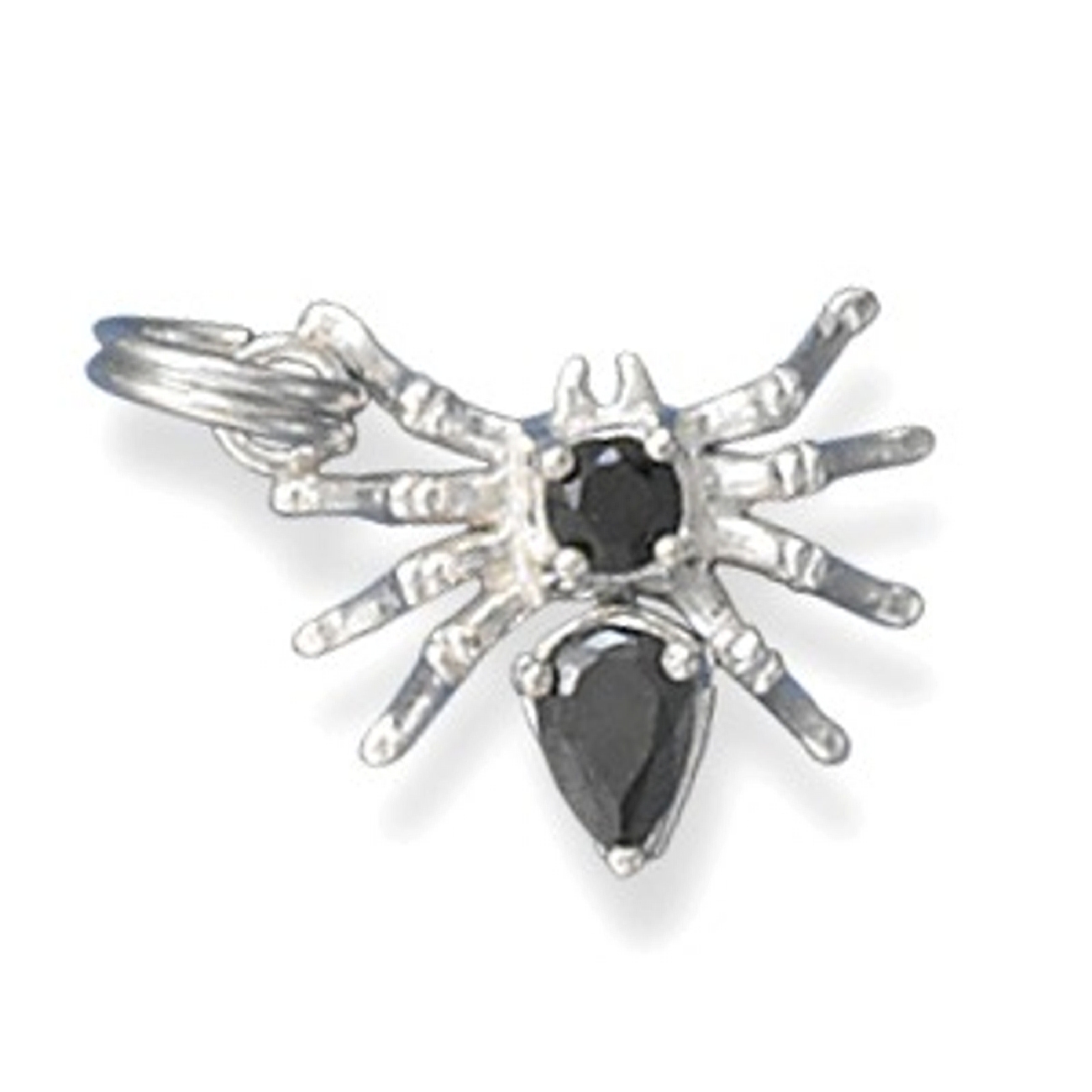 3D Black Cubic Zirconia Spider Insect Charm 3D Black Cubic Zirconia Spider Insect Charm