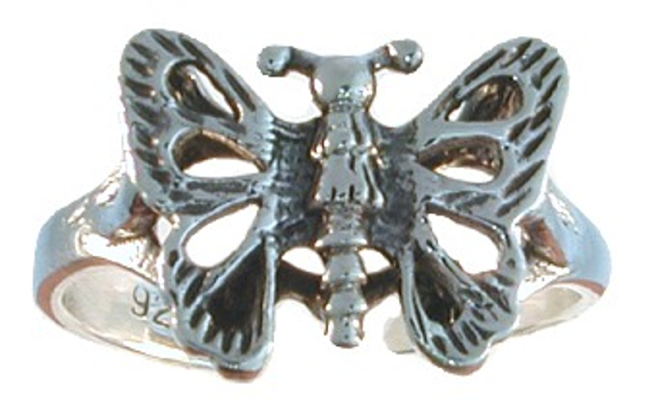 Adjustable Butterfly Toe Ring With Cutout Wings Adjustable Butterfly Toe Ring With Cutout Wings