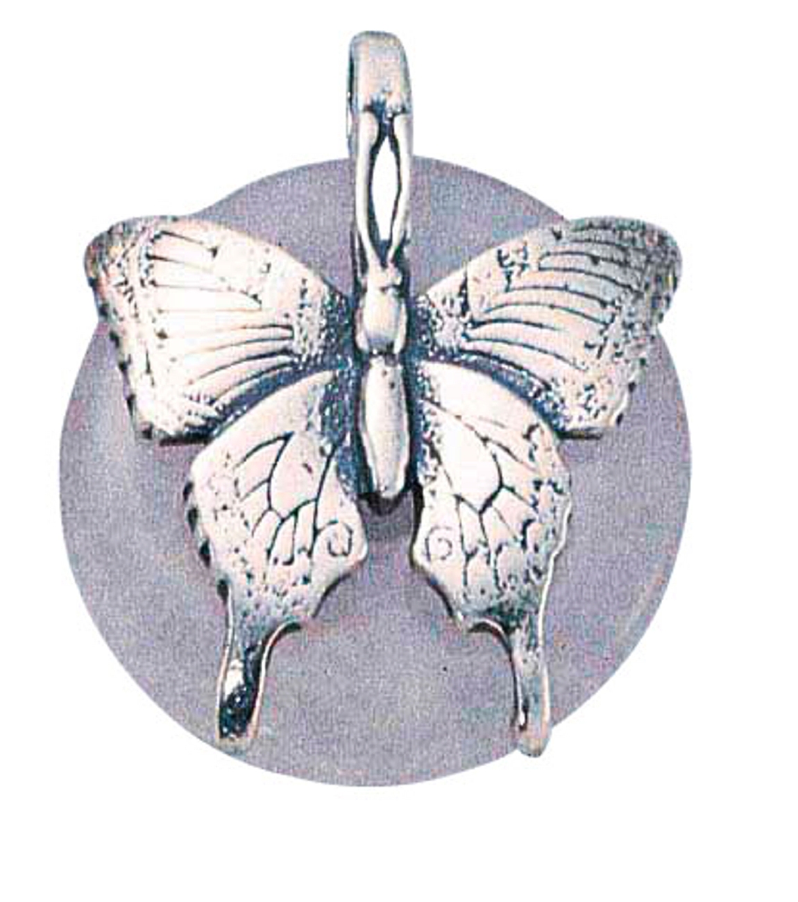 Butterfly On Pink Rose Quartz Donut Pendant Butterfly On Pink Rose Quartz Donut Pendant