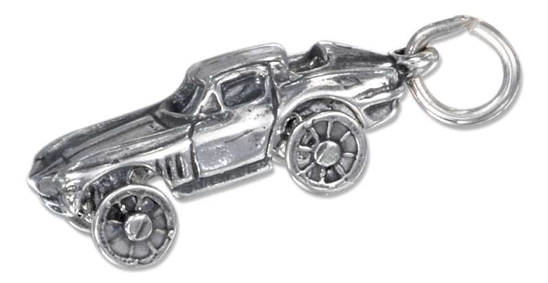 3D Two Door Sports Car Charm 3D Two Door Sports Car Charm