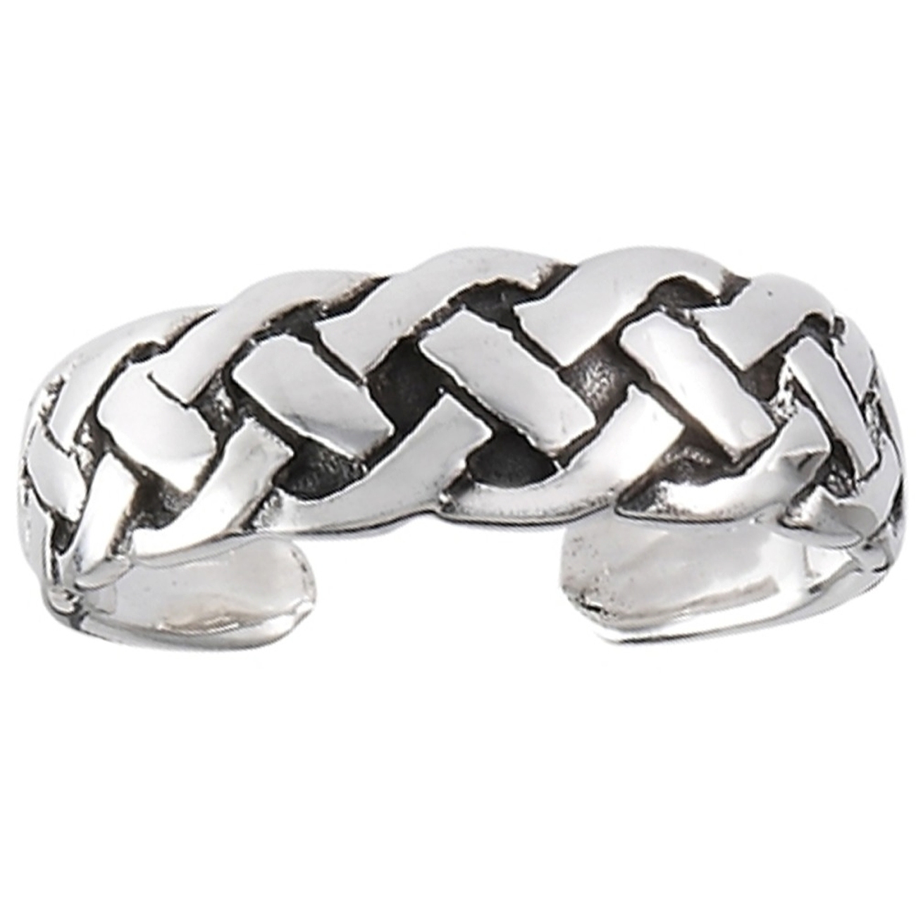 Celtic Closed Weave Adjustable Toe Ring Celtic Closed Weave Adjustable Toe Ring