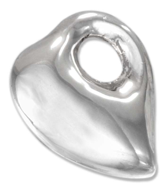 Contemporary Heart With Hole Pendant Contemporary Heart With Hole Pendant
