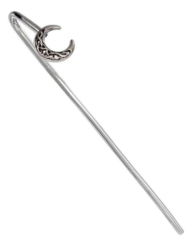 Sterling Silver Celtic Knot Crescent Moon Stick Bookmark Sterling Silver Celtic Knot Crescent Moon Stick Bookmark