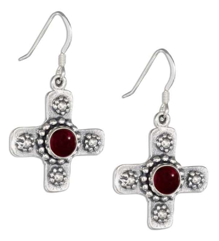 Christian Religious Cross Dangle Earrings Christian Religious Cross Dangle Earrings