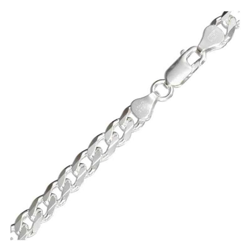 7mm Wide Curb Chain Anklet Necklace Bracelet 7mm Wide Curb Chain Anklet Necklace Bracelet