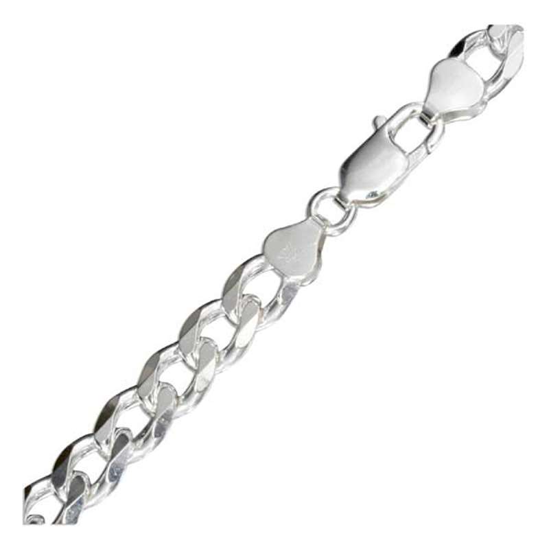8mm Wide Curb Chain Anklet Necklace Bracelet 8mm Wide Curb Chain Anklet Necklace Bracelet