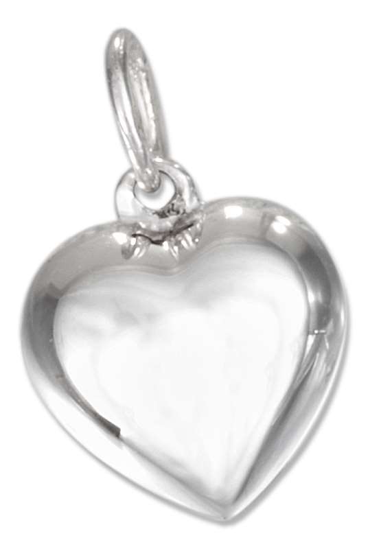 Small Dainty 3D Puffed Heart Charm Small Dainty 3D Puffed Heart Charm