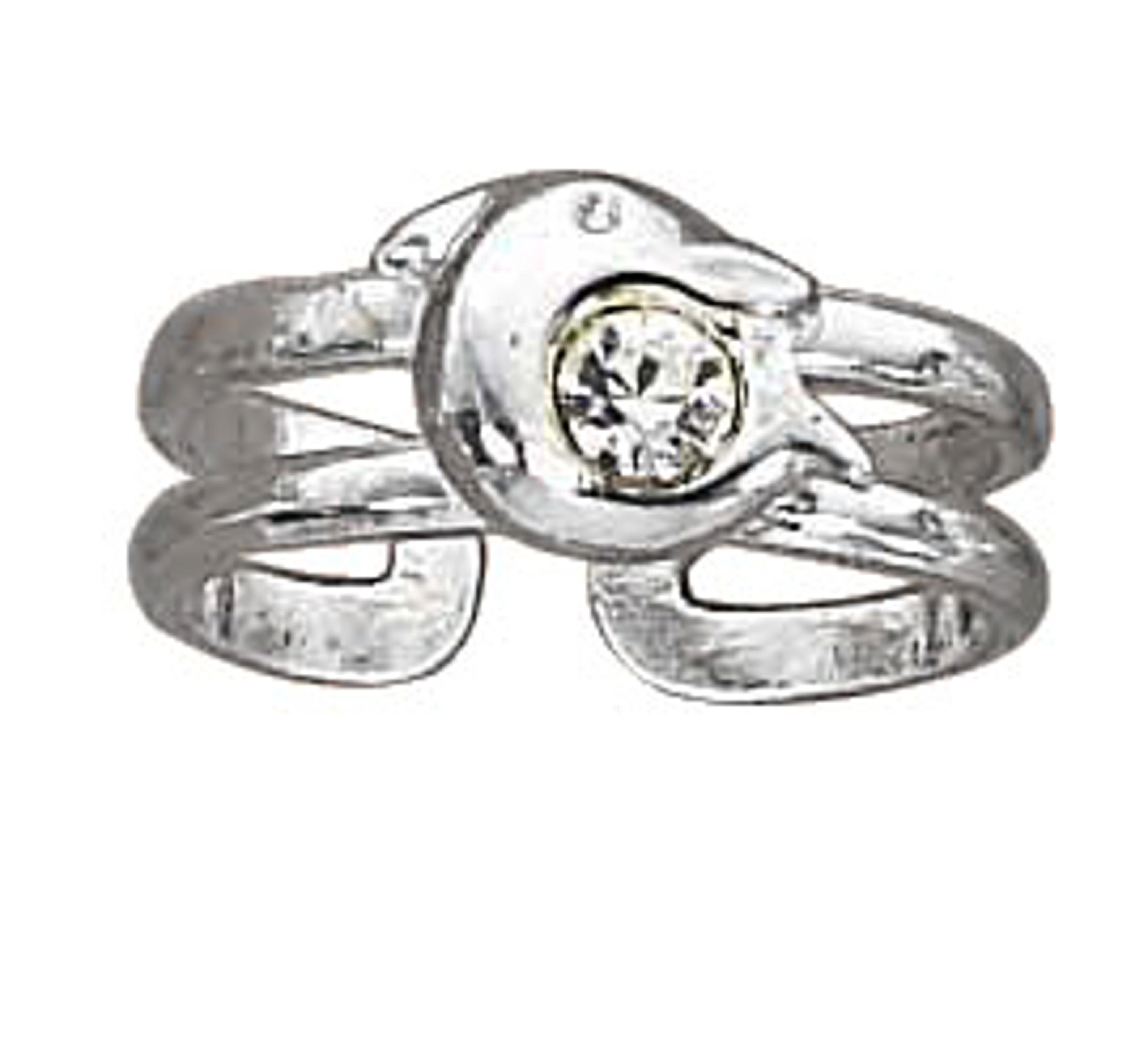 Crystal Dolphin Toe Ring Crystal Dolphin Toe Ring