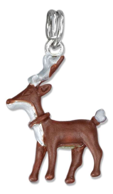 3D Enamel Santa's Reindeer Charm 3D Enamel Santa's Reindeer Charm