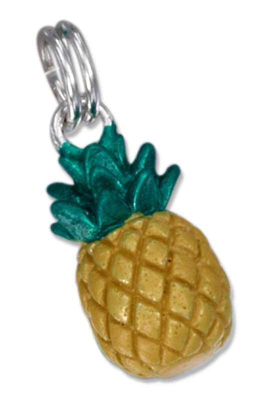3D Enameled Pineapple Charm 3D Enameled Pineapple Charm