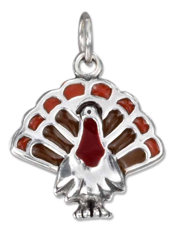 Enameled Turkey Charm Enameled Turkey Charm