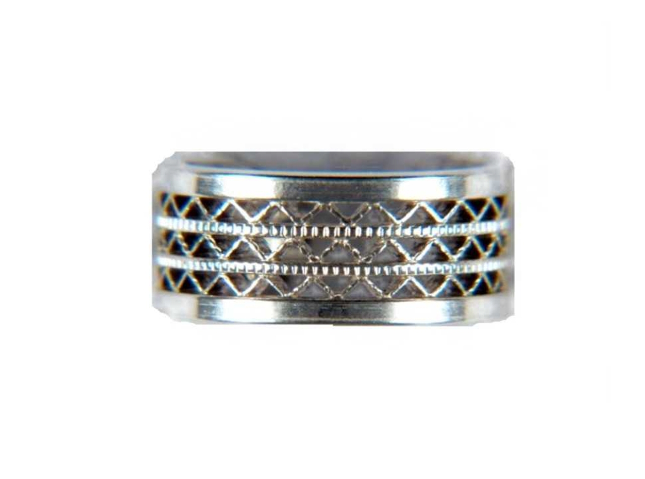Sterling Silver Nonpiercing Fancy Cut Band Ear Cuff Sterling Silver Nonpiercing Fancy Cut Band Ear Cuff